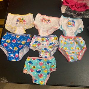 7 Pairs Pink Fong Baby Shark Girl's Underwear 18 Months NWOP